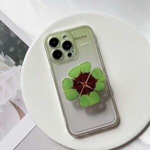 Leaf Phone Holder Stand 360°Rotating With Hand Grip Handle
